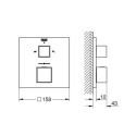Termostatyczna Bateria Wannowa Do Obsługi Dwóch Wyjść Wody Grohtherm Cube 24155000 Grohe