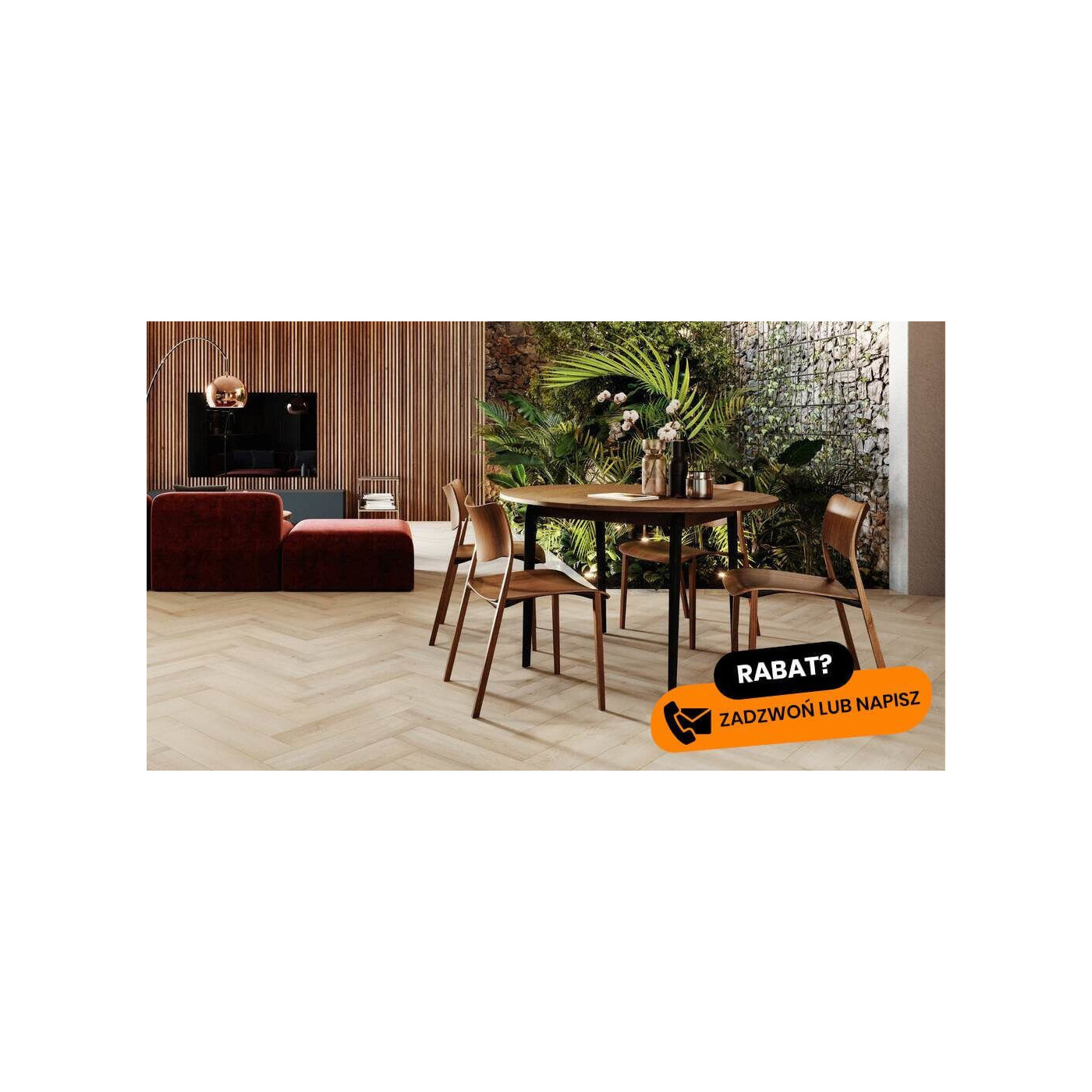 Panel Winylowy Amaron Herringbone Dąb Preston 59,2x14,8 CA167 Arbiton