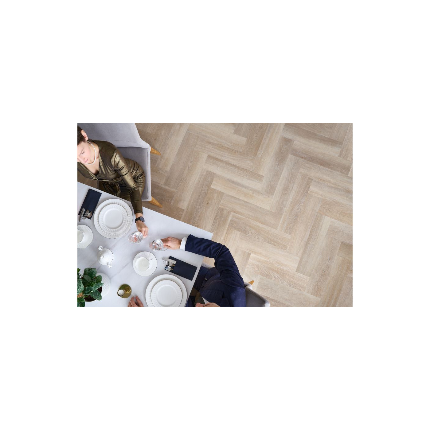 Panel Winylowy Amaron Herringbone Dąb Stamford 59,2x14,8 CA181 Arbiton