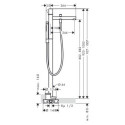 Bateria Wannowa Wolnostojąca Axor Uno 45416000 Hansgrohe