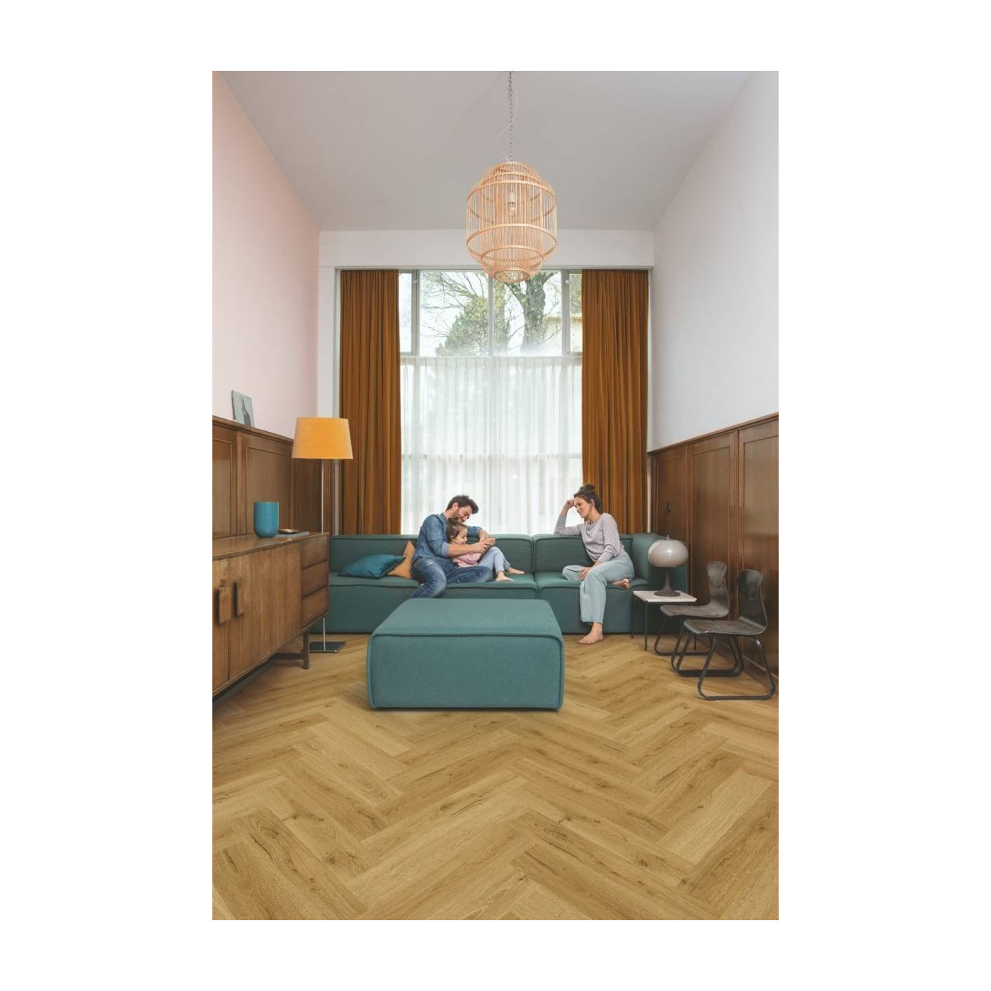 Panel Winylowy Jodełka Ciro Dąb Wędzony Botaniczy 63x12,6 AVHBU40363 Quick-Step