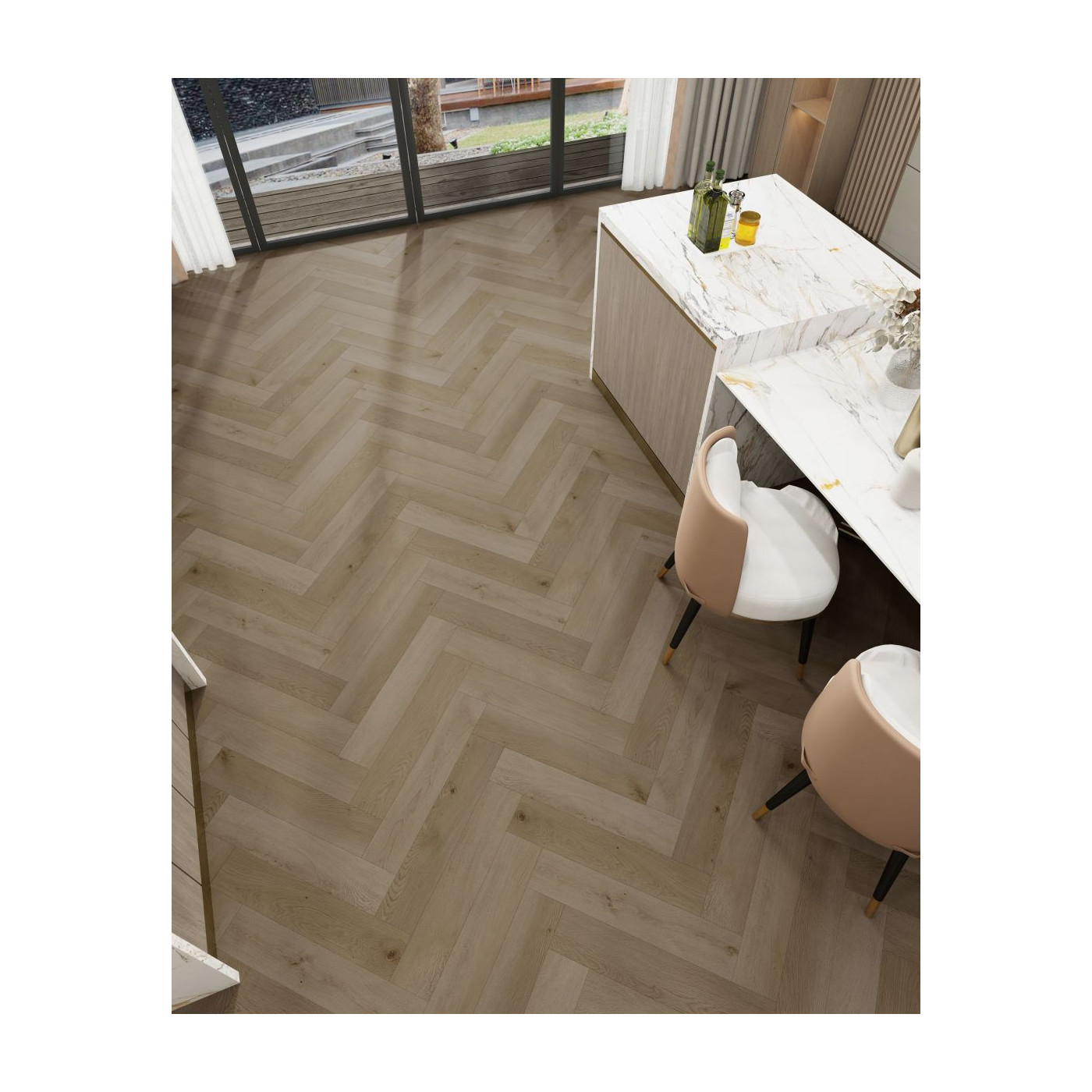 Panel Winylowy Ronda Cappucino Jodła 640x128 mm Ceramica Limone