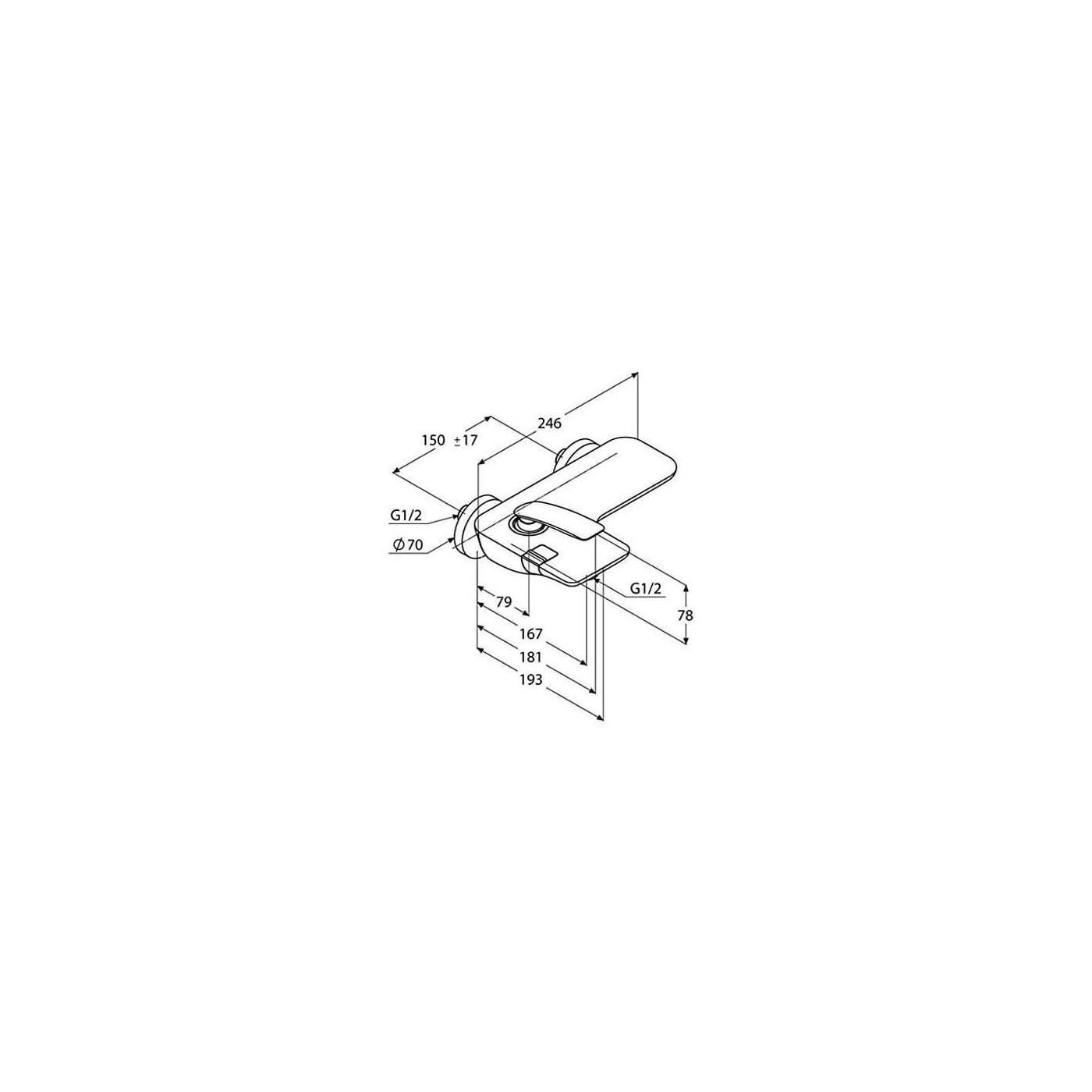 Bateria Wannowa Balance Biała 524459175 Kludi