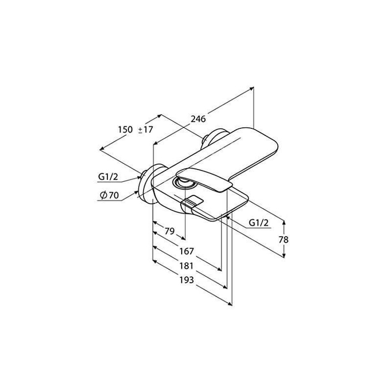 Bateria Wannowa Balance Biała 524459175 Kludi