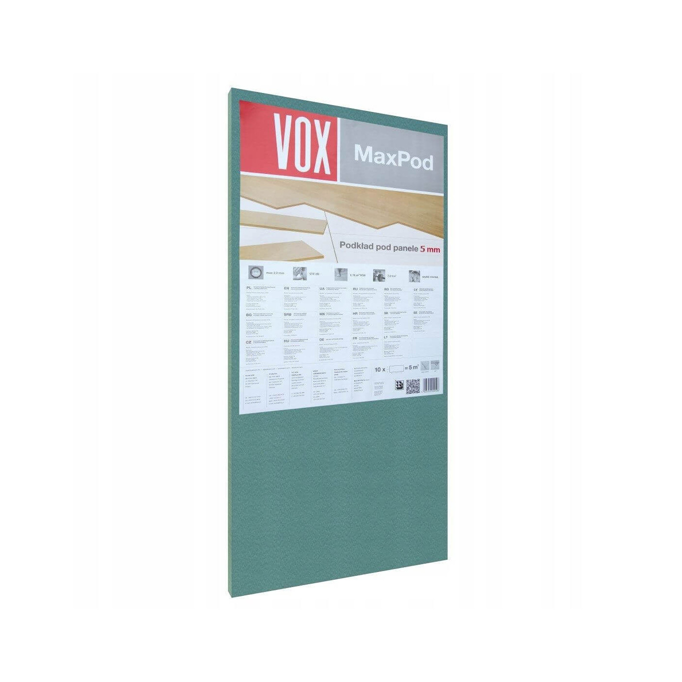 Podkład VOX MAX-POD 5 mm - 100x50 cm - 5m2