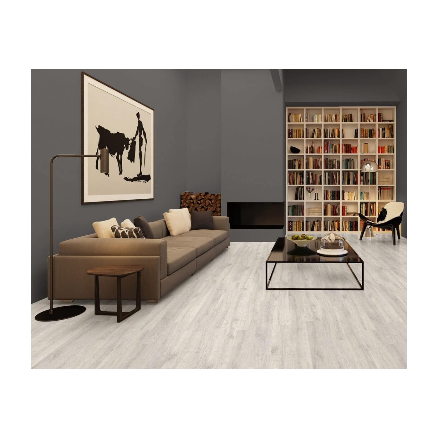 Panel Podłogowy Classic Dąb Regenerowany Biały Patynowany 120x19 CL1653 Quick-Step