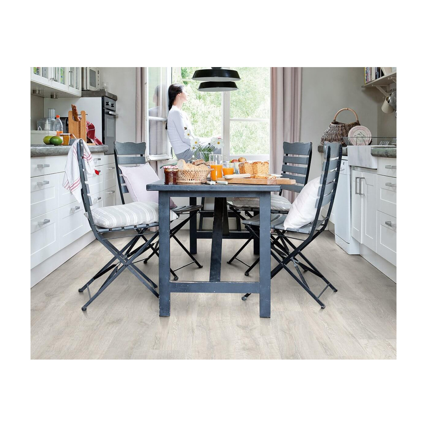 Panel Podłogowy Classic Dąb Regenerowany Biały Patynowany 120x19 CL1653 Quick-Step