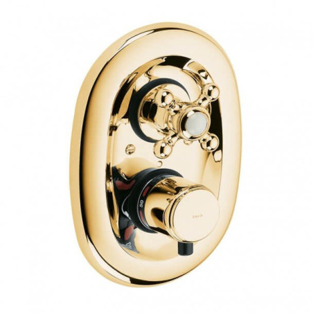 Bateria Podtynkowa Z Termostatem Adlon Pozłacana 517204520 Kludi