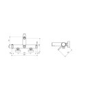 Bateria Wannowa PI Czarny Mat AREX.1205BL Excellent
