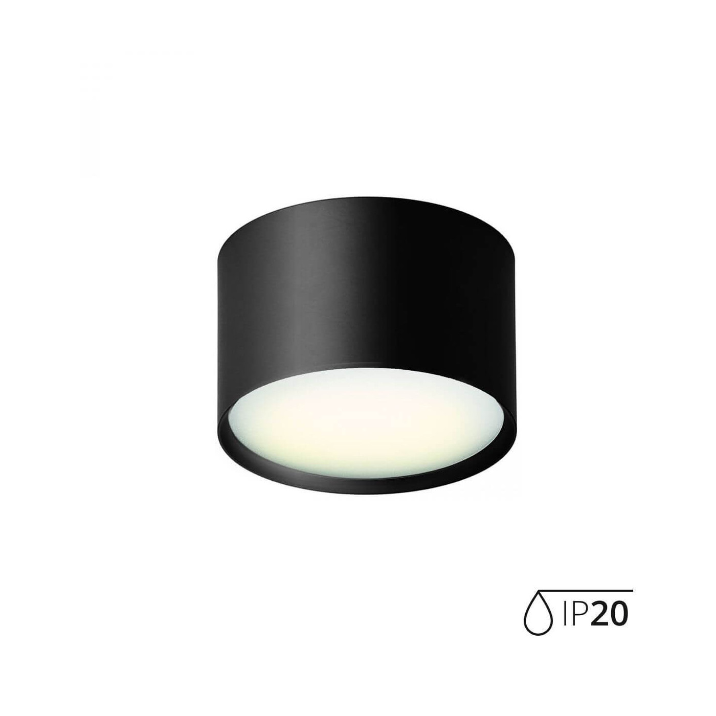 Lampa Sufitowa Lunos Black IP20 112102 Aio