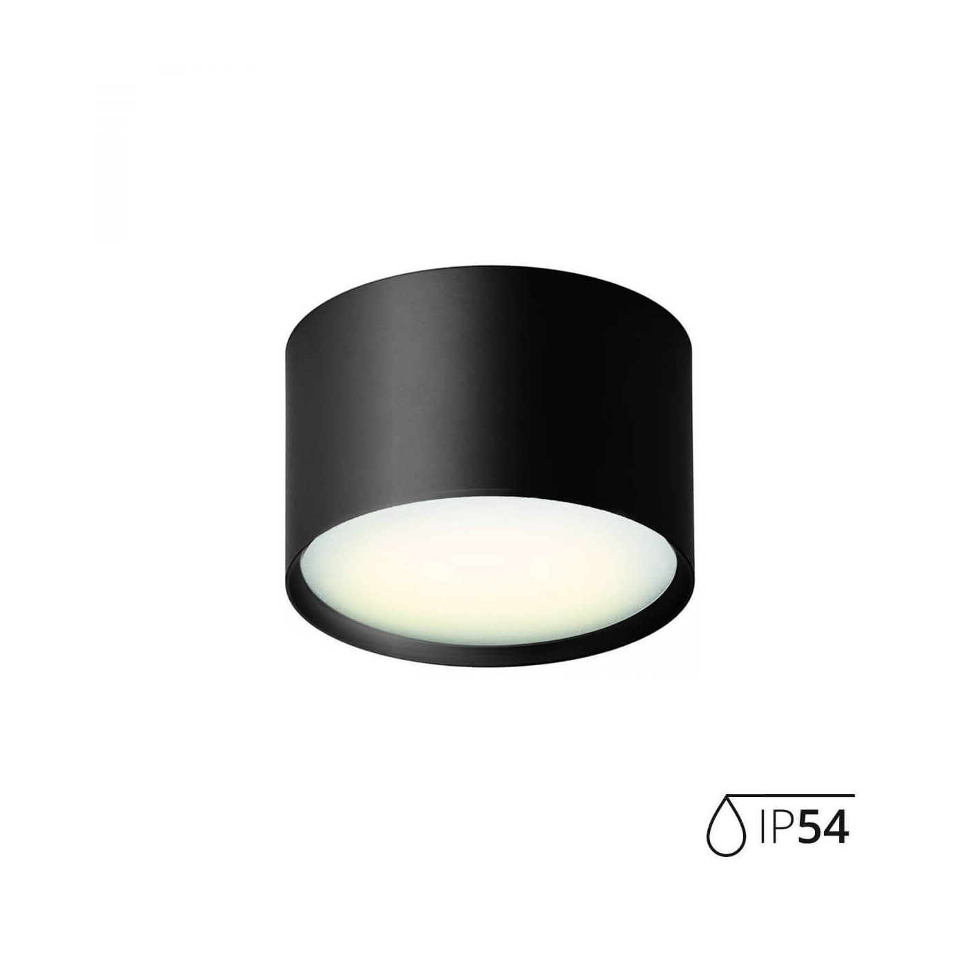 Lampa Sufitowa Lunos Black IP54 117102 Aio