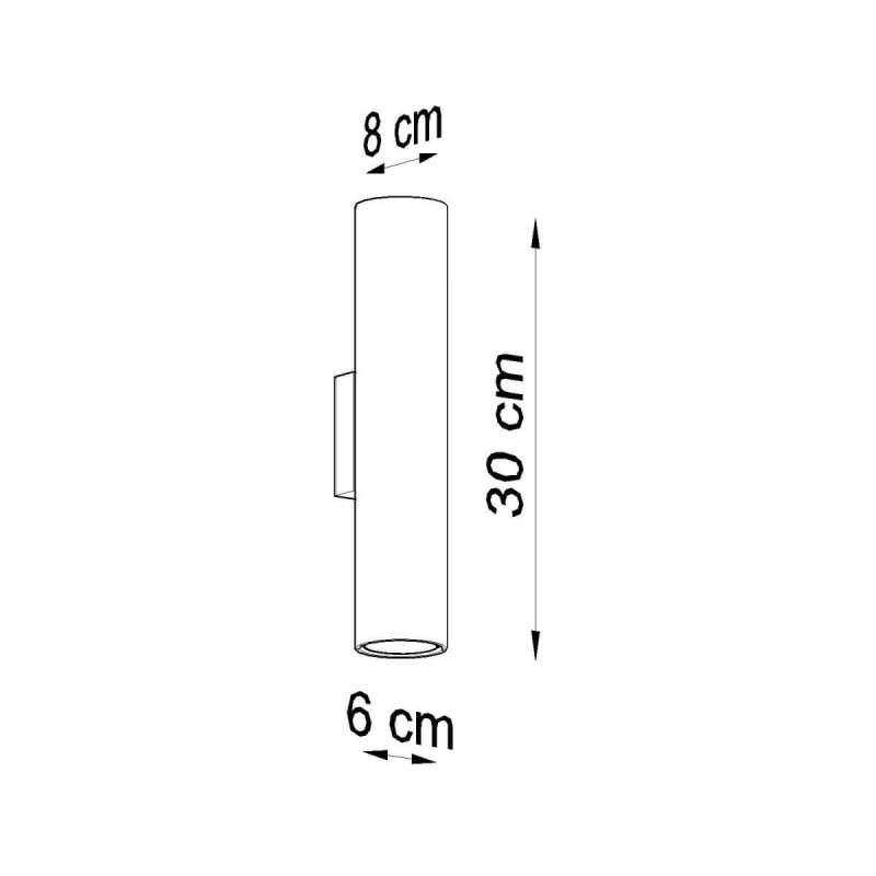 Kinkiet Lagos 2 Czarny SL.0330 Sollux