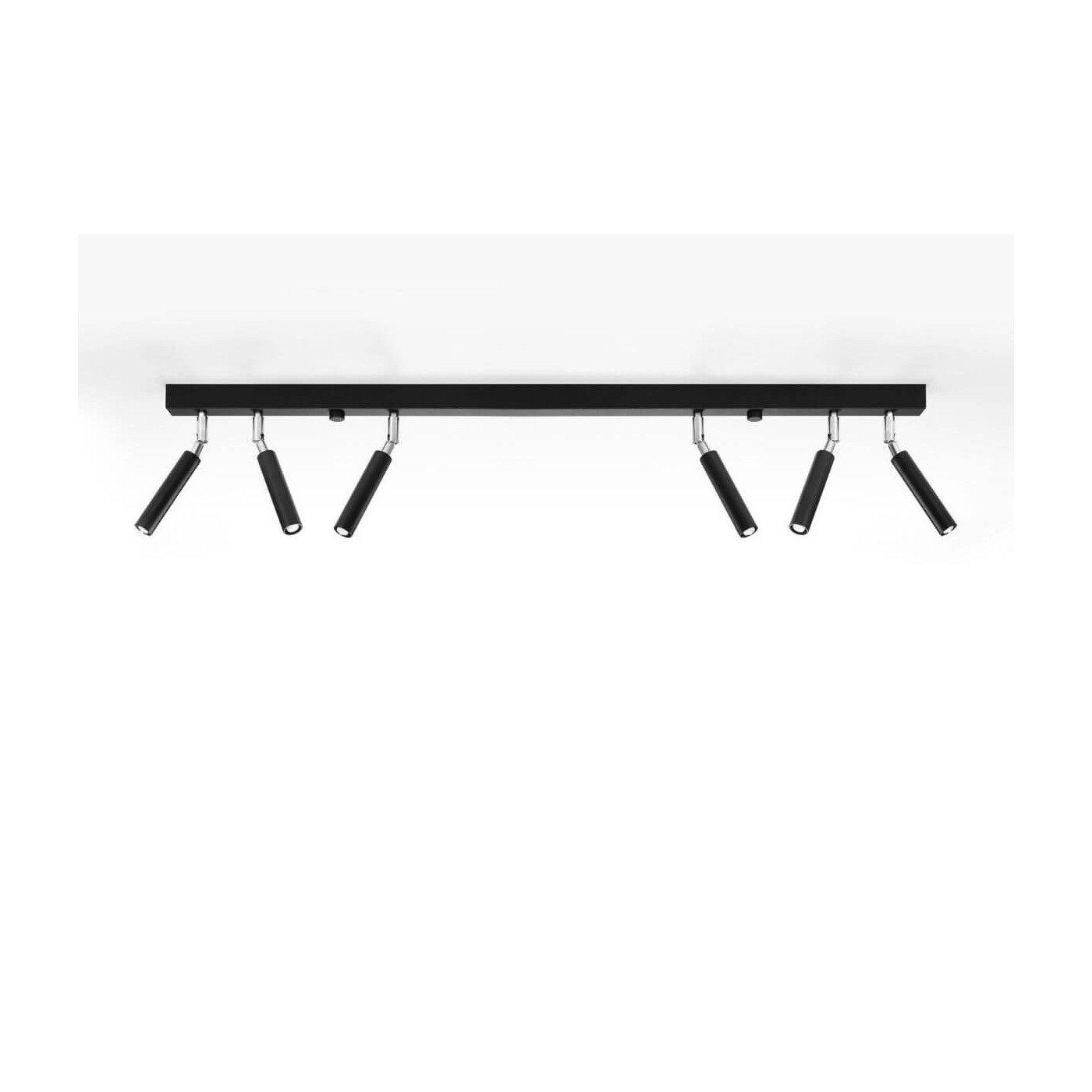 Plafon Eyetech 6 Czarny SL.0901 Sollux