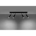 Plafon Eyetech 4 Czarny SL.0900 Sollux