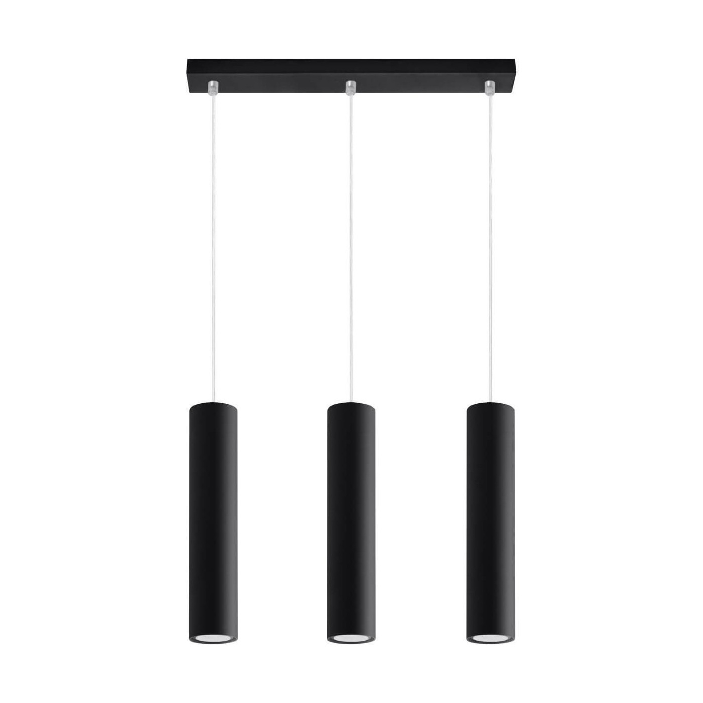 Lampa Wisząca Lagos 3 Czarny SL.0329 Sollux