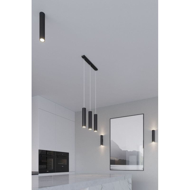 Lampa Wisząca Lagos 3 Czarny SL.0329 Sollux
