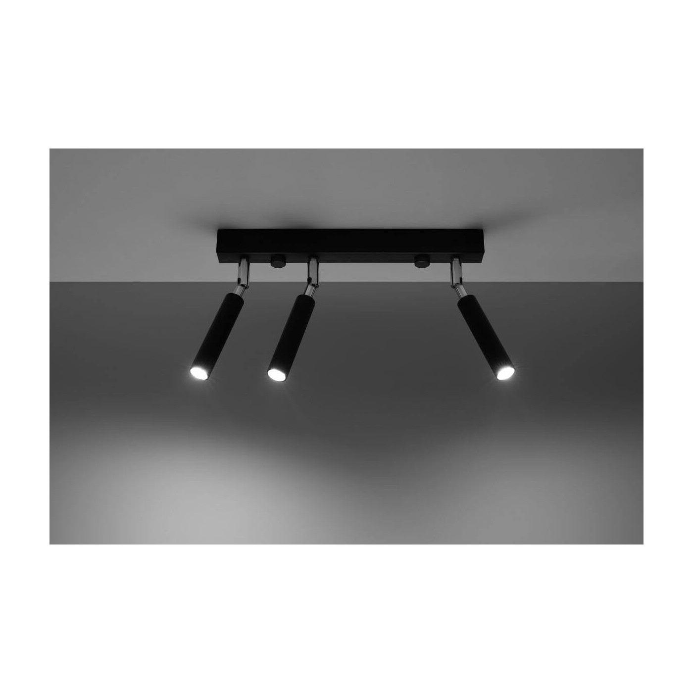 Plafon Eyetech 3 Czarny SL.0899 Sollux