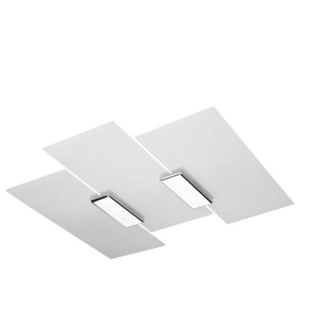 Plafon Fabiano Chrom/Biały SL.0198 Sollux