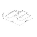 Plafon Fabiano Chrom/Biały SL.0198 Sollux