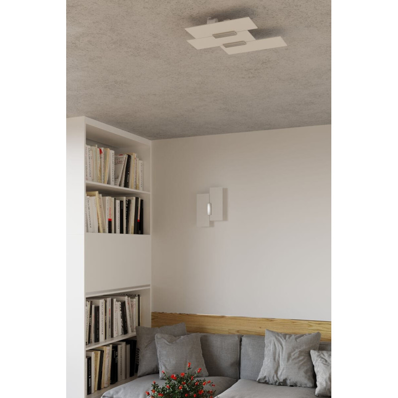Plafon Fabiano Chrom/Biały SL.0198 Sollux