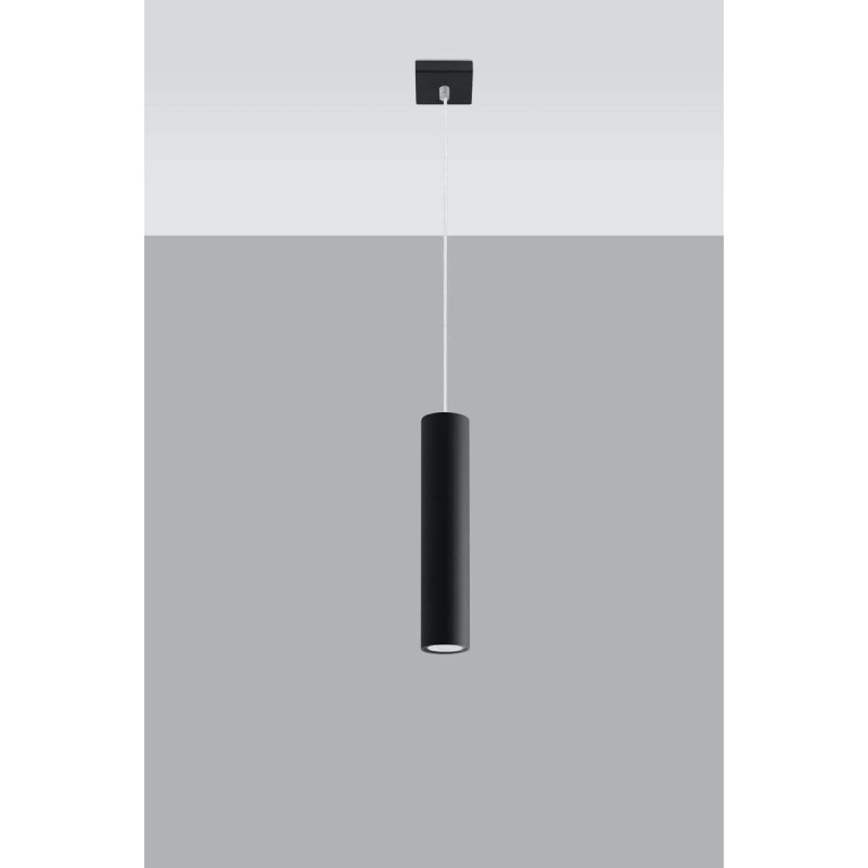 Lampa Wisząca Lagos 1 Czarny SL.0327 Sollux