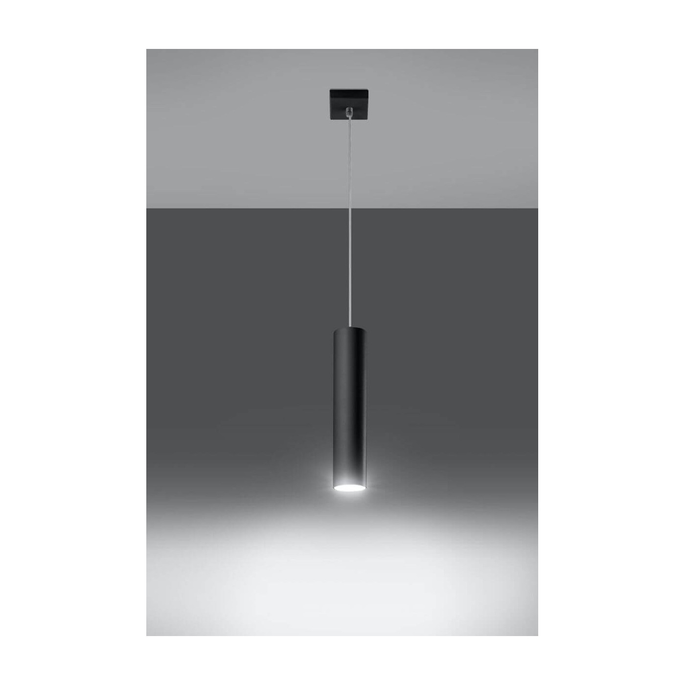 Lampa Wisząca Lagos 1 Czarny SL.0327 Sollux