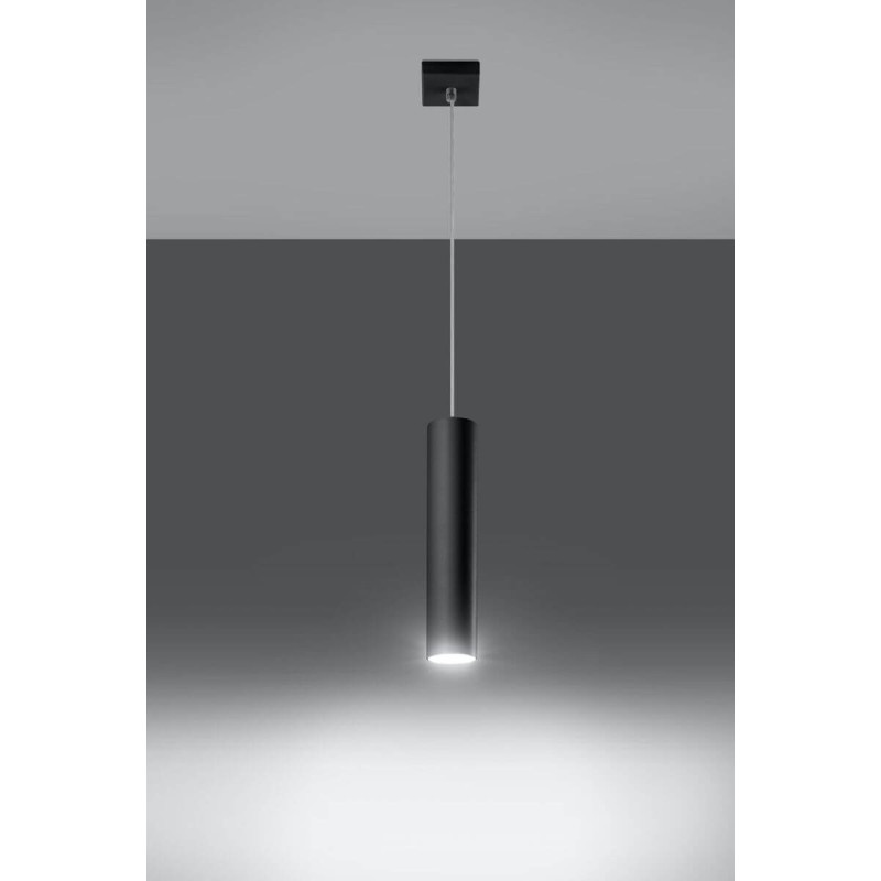 Lampa Wisząca Lagos 1 Czarny SL.0327 Sollux