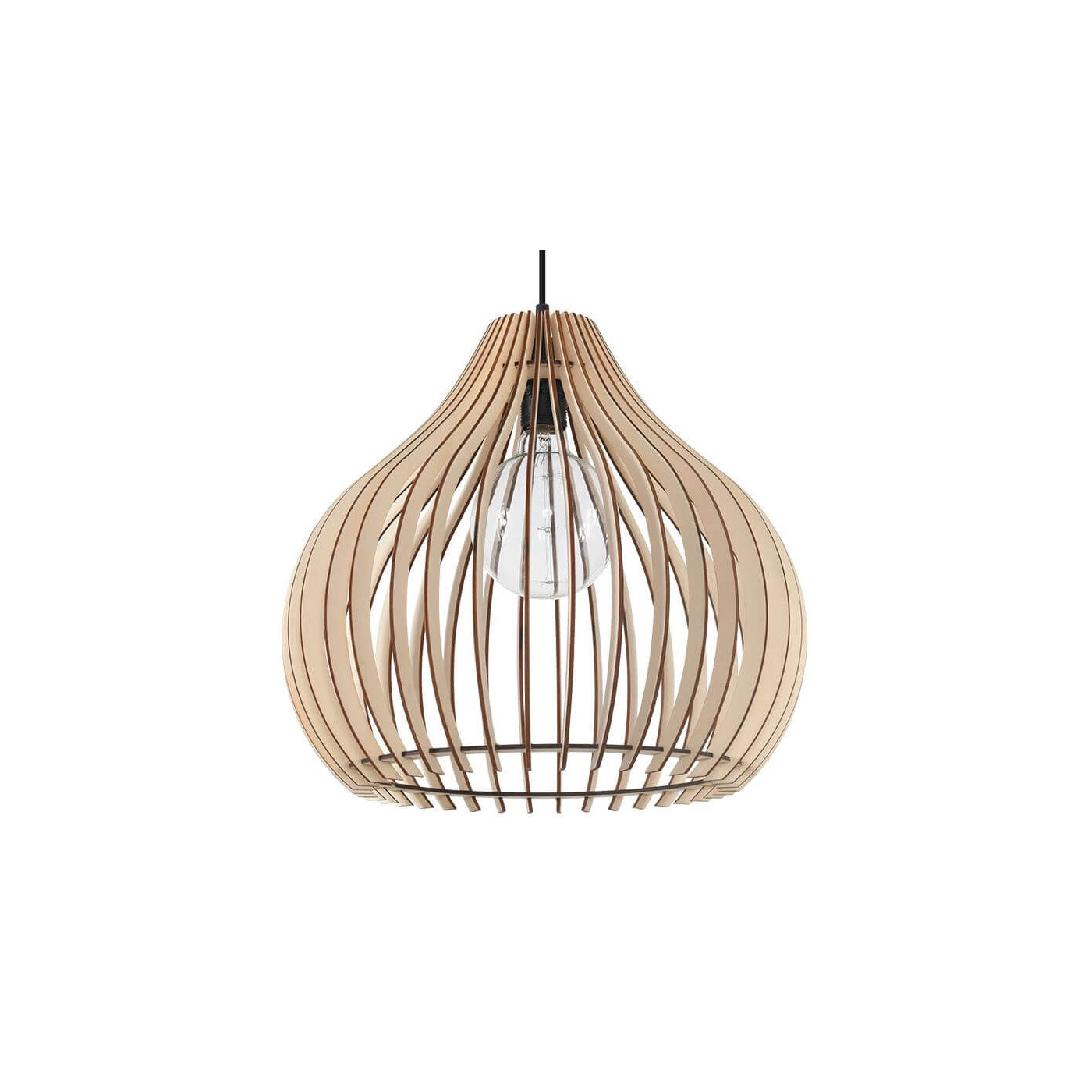 Lampa Wisząca Aprilla Naturalne Drewno SL.0639 Sollux