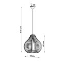 Lampa Wisząca Aprilla Naturalne Drewno SL.0639 Sollux