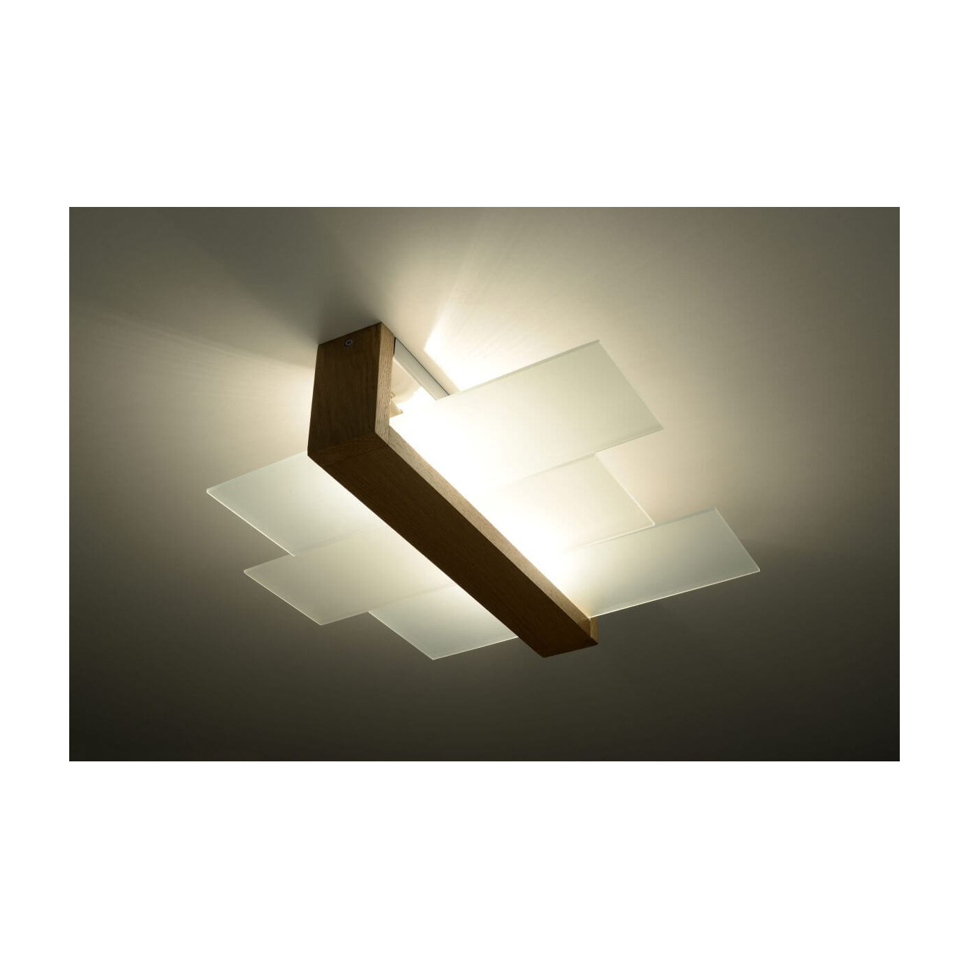 Plafon Feniks 2 Naturalne Drewno SL.0076 Sollux