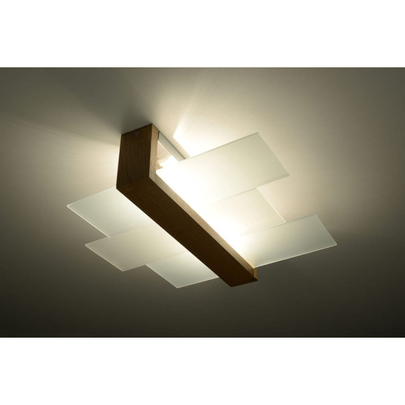 Plafon Feniks 2 Naturalne Drewno SL.0076 Sollux