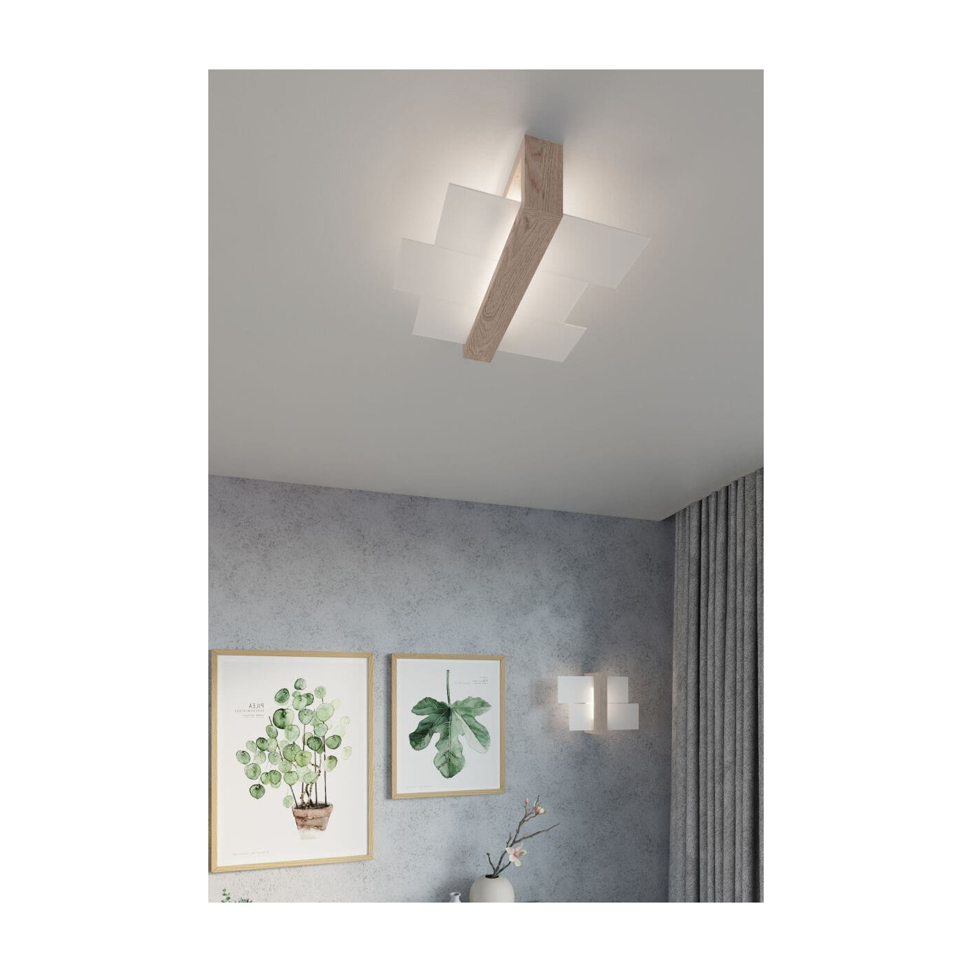 Plafon Feniks 2 Naturalne Drewno SL.0076 Sollux