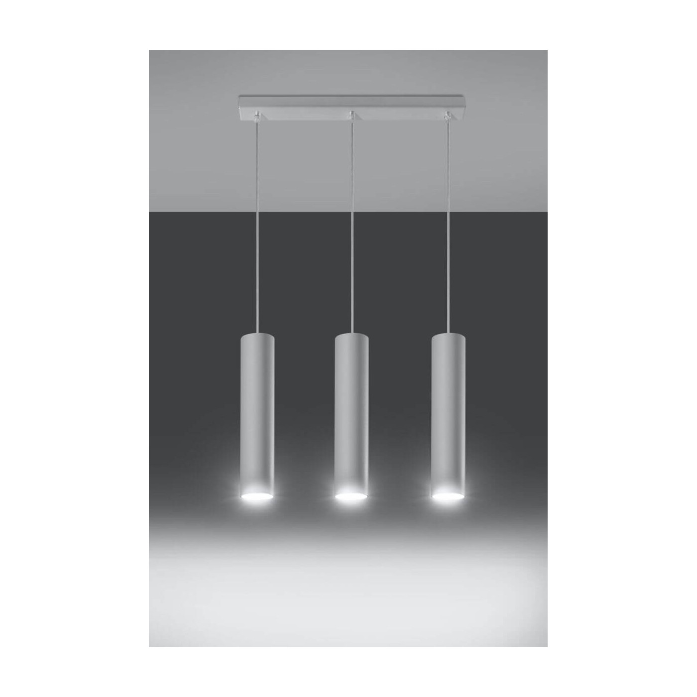 Lampa Wisząca Lagos 3 Biały SL.0325 Sollux