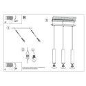 Lampa Wisząca Lagos 3 Biały SL.0325 Sollux