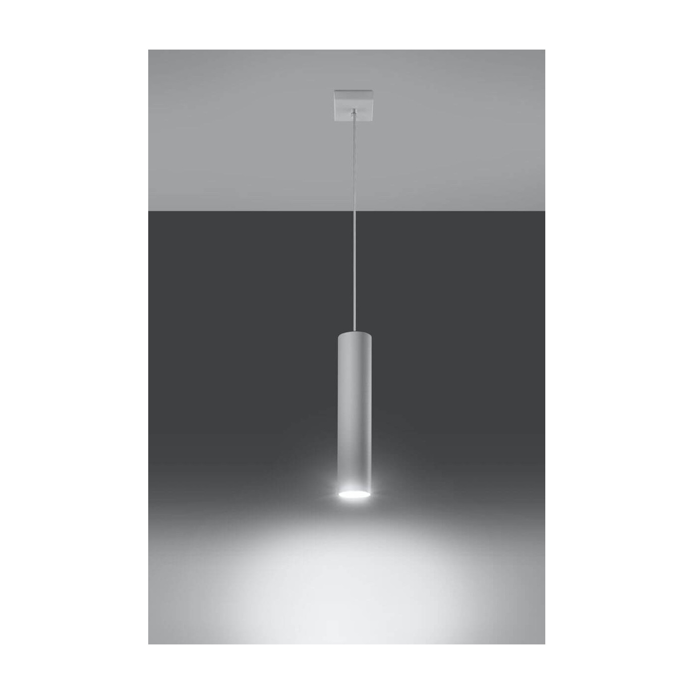 Lampa Wisząca Lagos 1 Biały SL.0323 Sollux