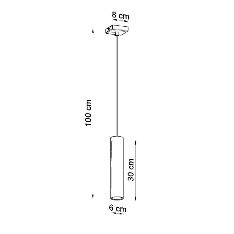 Lampa Wisząca Lagos 1 Biały SL.0323 Sollux
