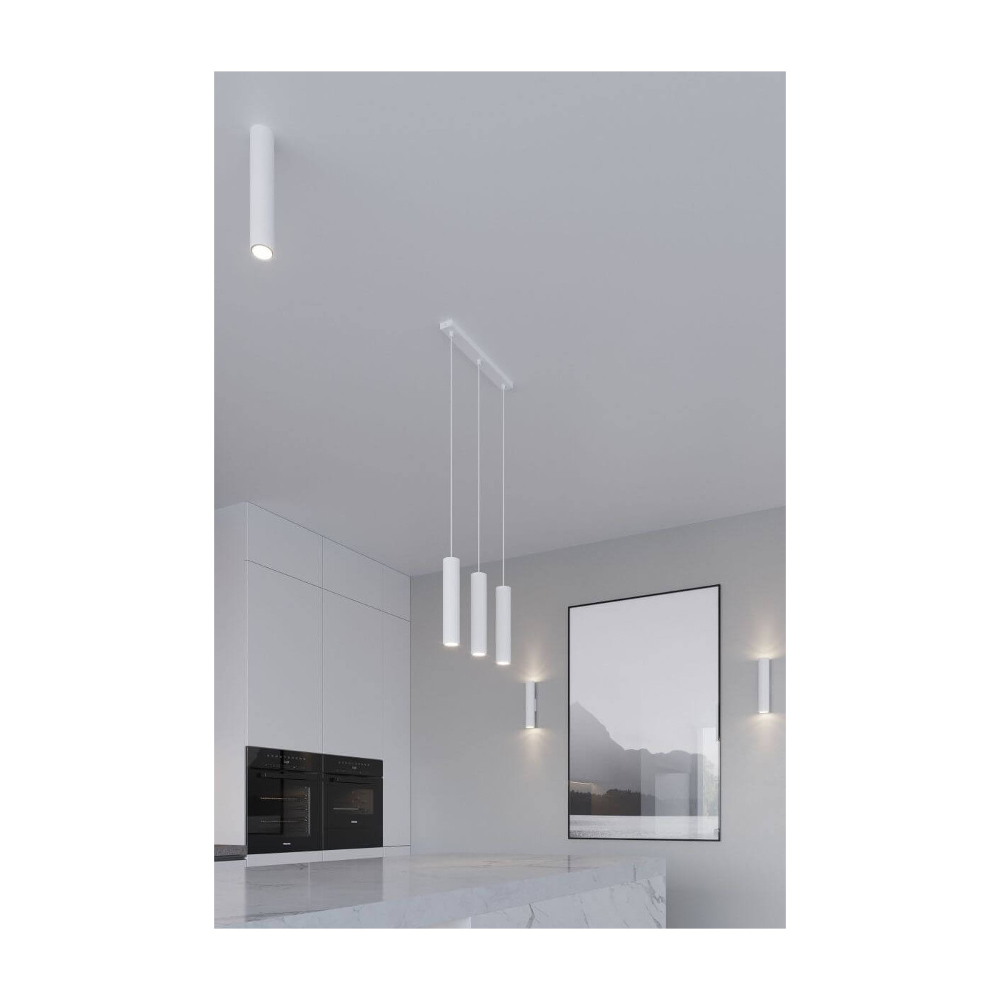 Lampa Wisząca Lagos 1 Biały SL.0323 Sollux