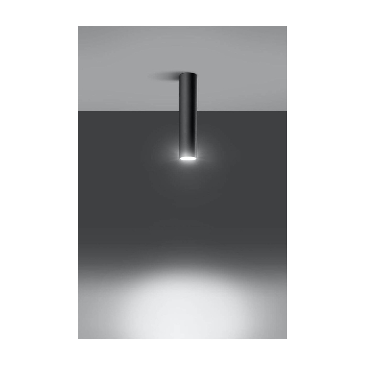 Plafon Lagos 30 Czarny SL.0436 Sollux