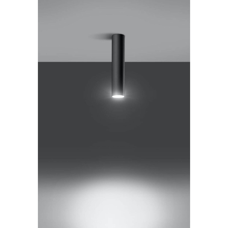 Plafon Lagos 30 Czarny SL.0436 Sollux