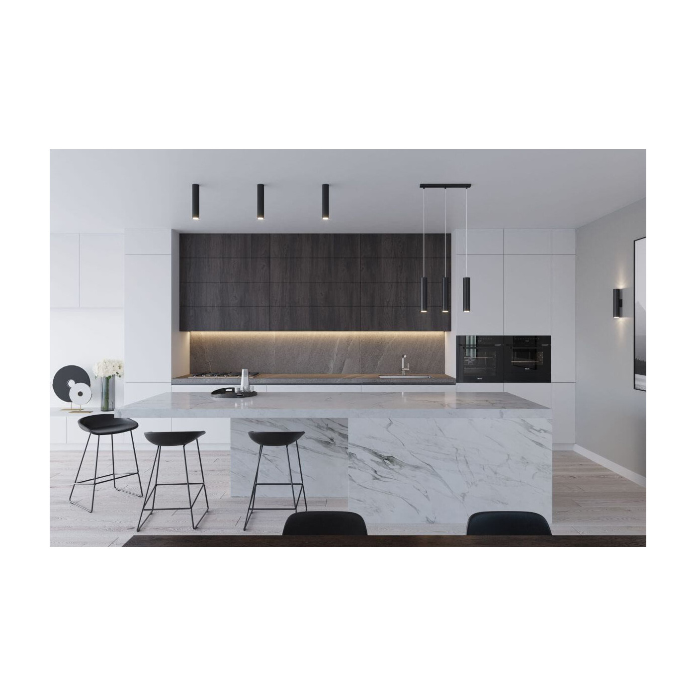 Plafon Lagos 30 Czarny SL.0436 Sollux