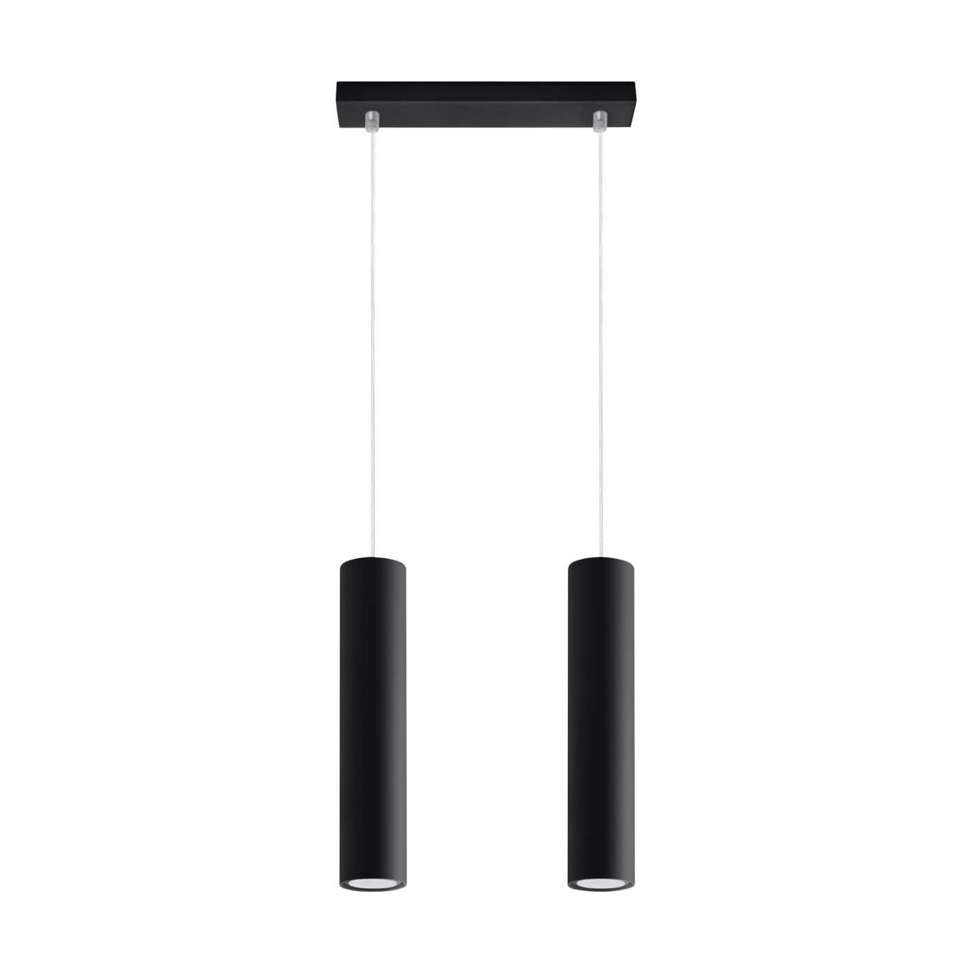 Lampa Wisząca Lagos 2 Czarny SL.0328 Sollux
