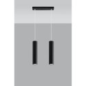 Lampa Wisząca Lagos 2 Czarny SL.0328 Sollux