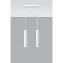 Lampa Wisząca Lagos 2 Biały SL.0324 Sollux