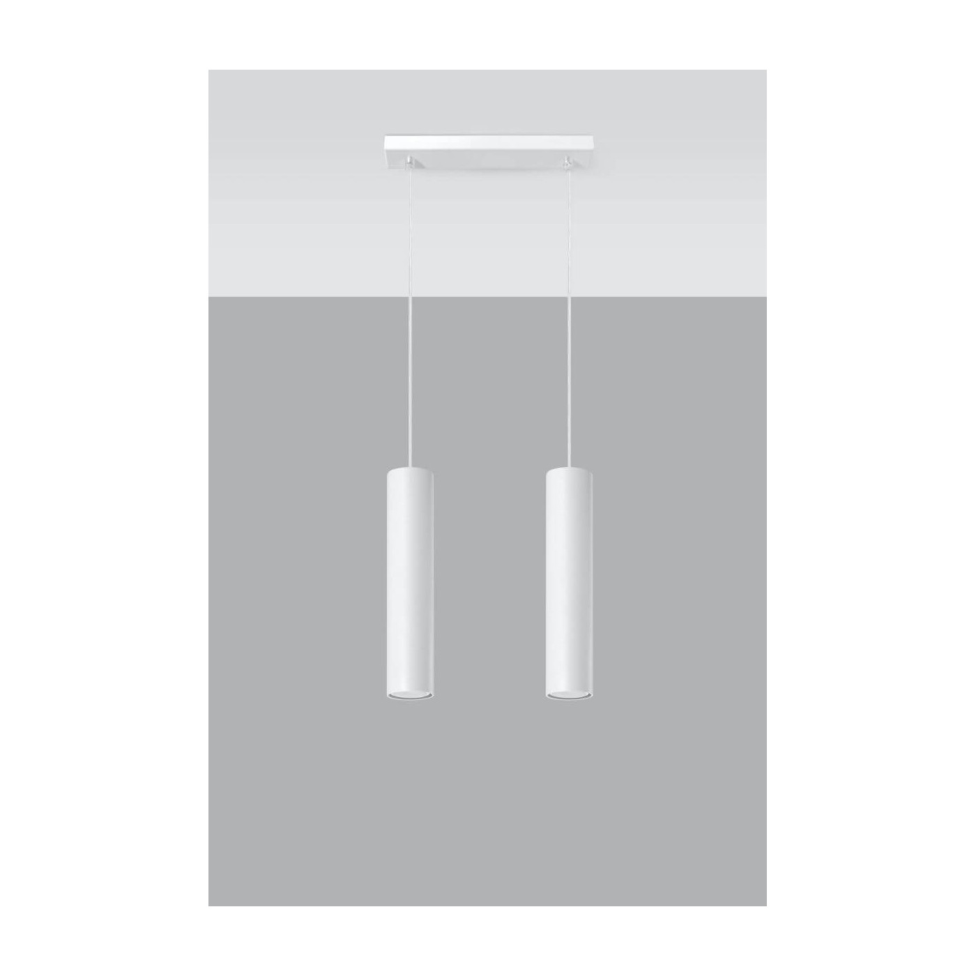Lampa Wisząca Lagos 2 Biały SL.0324 Sollux