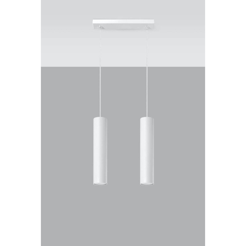 Lampa Wisząca Lagos 2 Biały SL.0324 Sollux