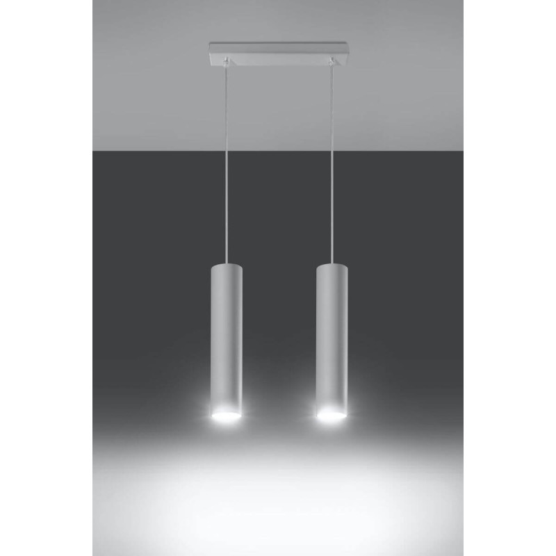 Lampa Wisząca Lagos 2 Biały SL.0324 Sollux