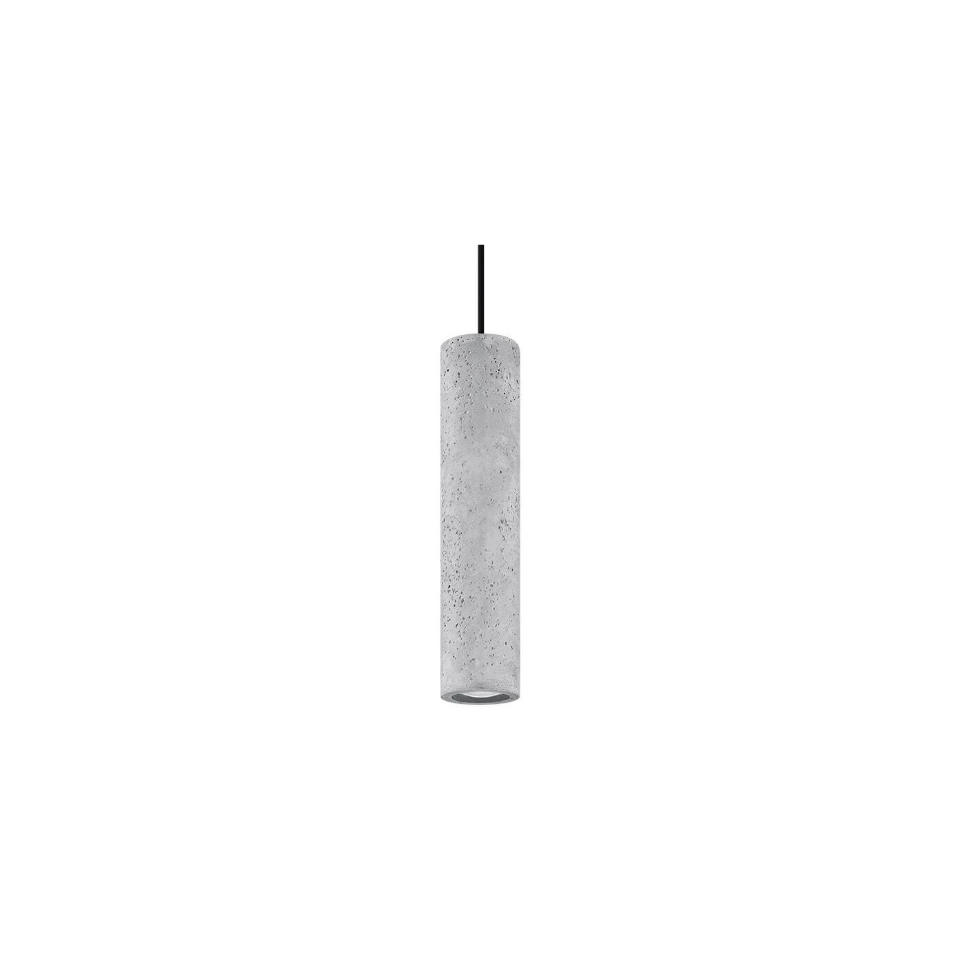 Lampa Wisząca Luvo 1 Szary/Czarny SL.0653 Sollux