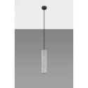Lampa Wisząca Luvo 1 Szary/Czarny SL.0653 Sollux