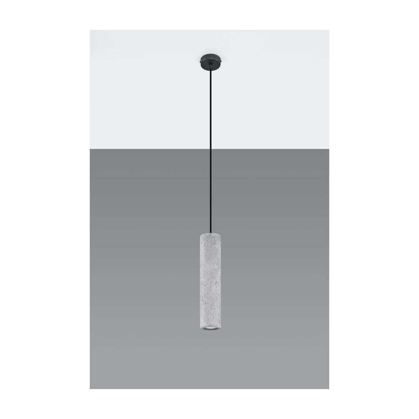 Lampa Wisząca Luvo 1 Szary/Czarny SL.0653 Sollux