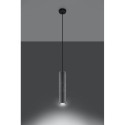 Lampa Wisząca Luvo 1 Szary/Czarny SL.0653 Sollux
